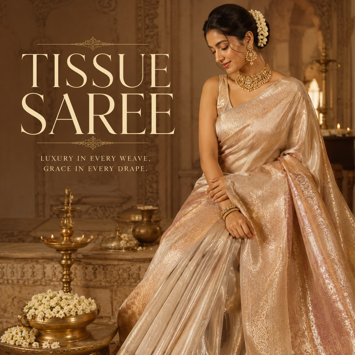 Tissue Sarees