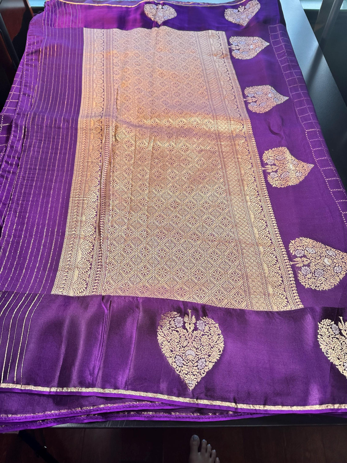 Handloom Matka Tussar Silk Saree with Stitched Blouse,  Ready-to-wear,  USA Shipping,  Partywear,  Wedding Wear Saree