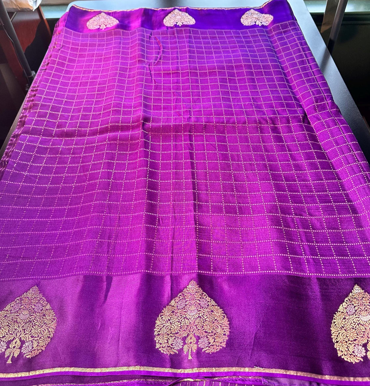 Handloom Matka Tussar Silk Saree with Stitched Blouse,  Ready-to-wear,  USA Shipping,  Partywear,  Wedding Wear Saree