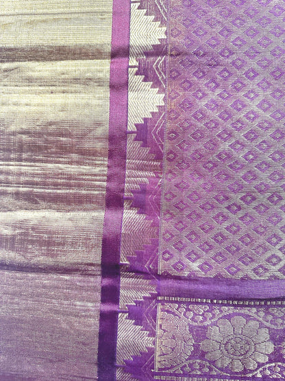 Handloom Traditional Pure Kuppadam Pattu Saree with Stitched Blouse. Partywear,  Wedding Wear Saree, Shipping from USA