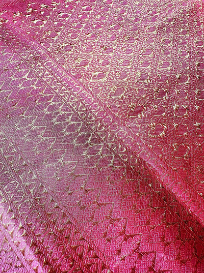 Handloom Kanjivaram Pure Silk Saree with Stitched Blouse, Partywear,  Wedding Wear Saree, Shipping from USA