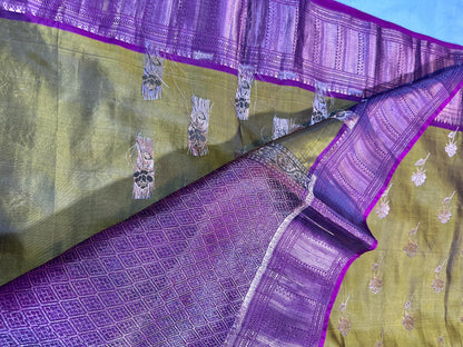 Handloom Kanjivaram Silk Saree with Stitched Blouse | Wedding Saree| Indian Party Wear Saree Ready to wear shipping from USA