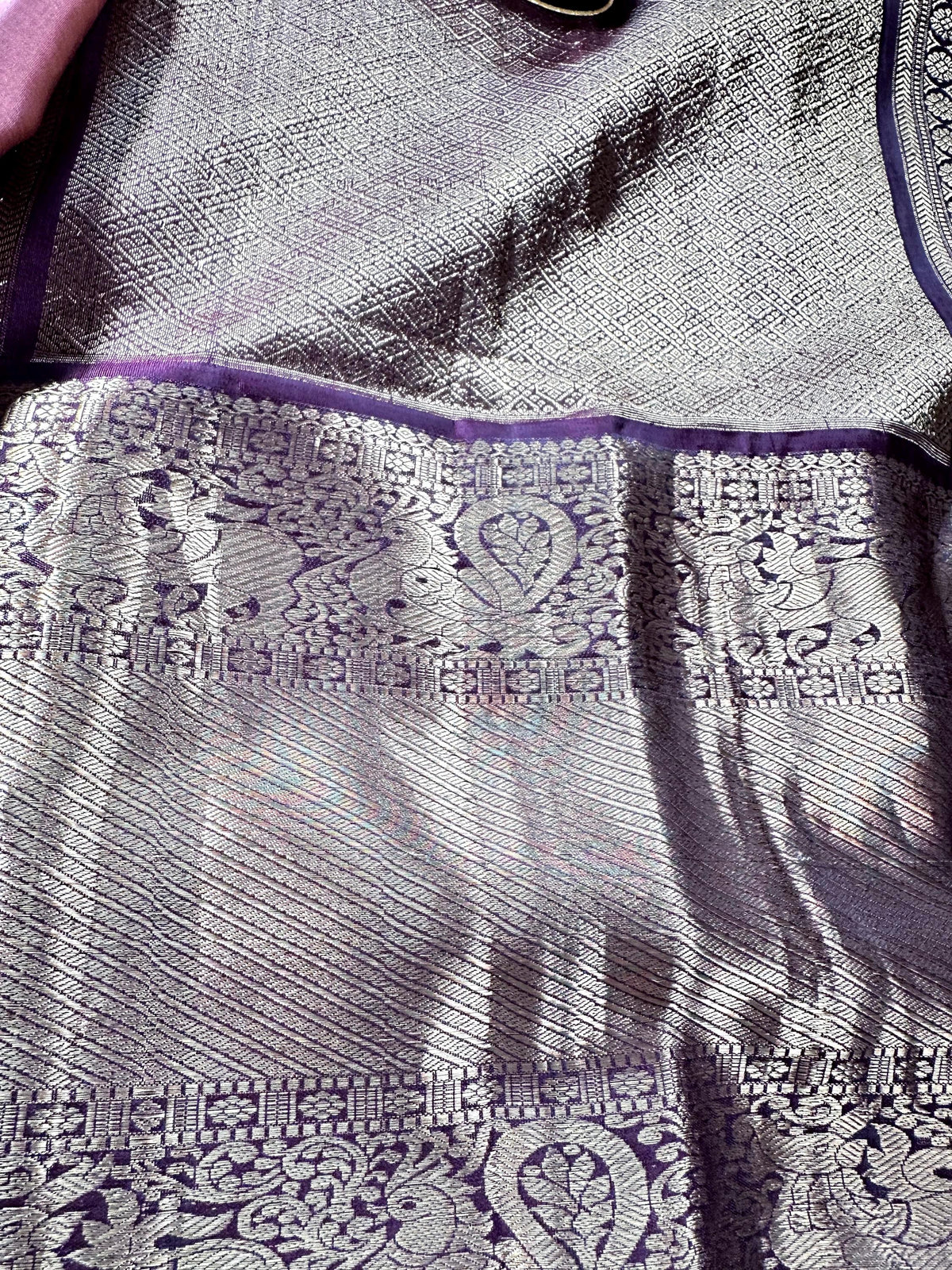 Handloom Kanjivaram Silk Saree with Stitched Blouse, Shipping from USA, Partywear Saree Ready to wear