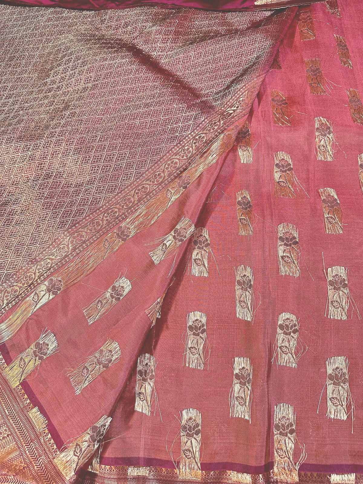 Handloom Kanjivaram Silk Saree with Stitched Blouse | Wedding Saree with Stitched Blouse | Indian Party Wear Saree