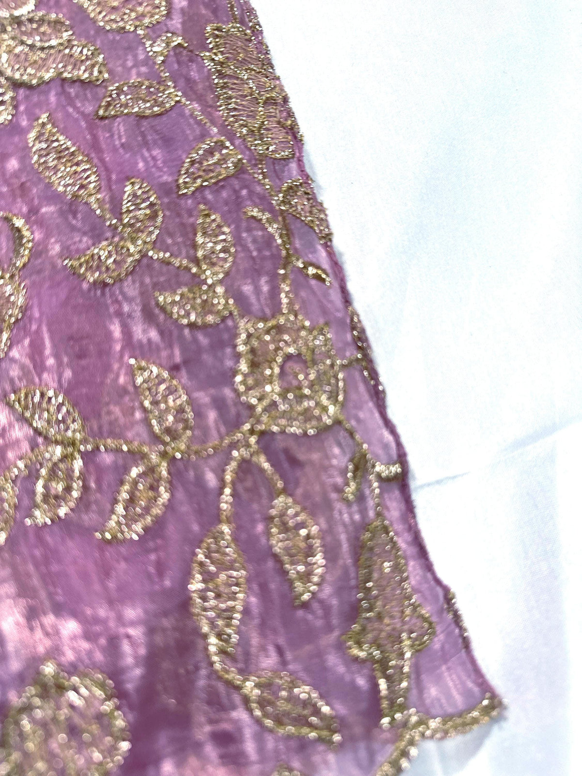 Crushed Organza Pure Silk Embroidered Saree | Stitched Blouse | Embroidered | Party wear Saree