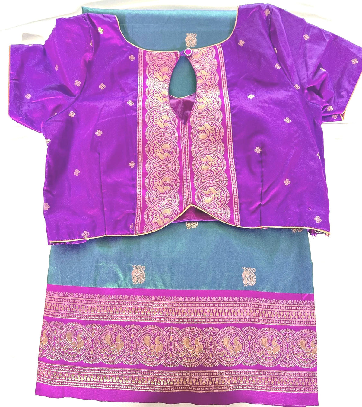 Banarasi Katan Semi Silk Saree with Allover Butties | Weaving Border and Grand Pallu | Bridal Silk Saree | Party Wear Saree Ready to wear.