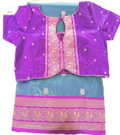 Banarasi Katan Semi Silk Saree with Allover Butties | Weaving Border and Grand Pallu | Bridal Silk Saree | Party Wear Saree Ready to wear.