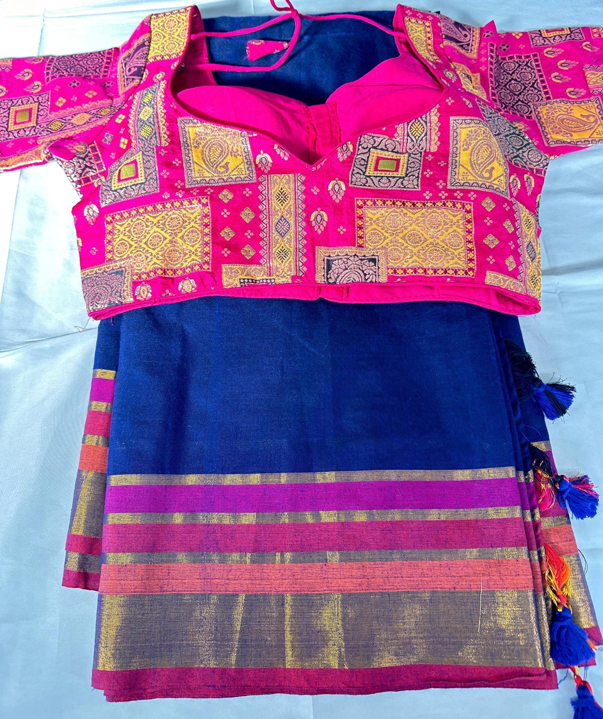 Mul Cotton Saree Gift Sare with Running Blouse,  Stitched Blouse Lightweight  Cotton Saree | Indian Party Festive Wear  | Ships from USA