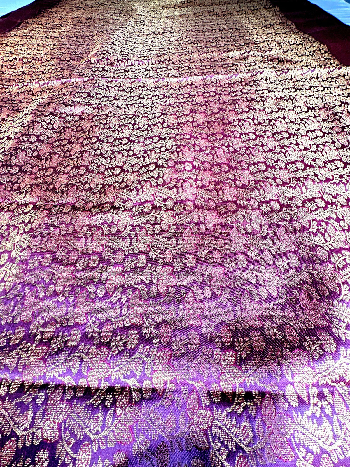 Kanchivaram Premium Semi Silk Saree with Maggam Work Blouse Ready-to-wear, Shipping from USA