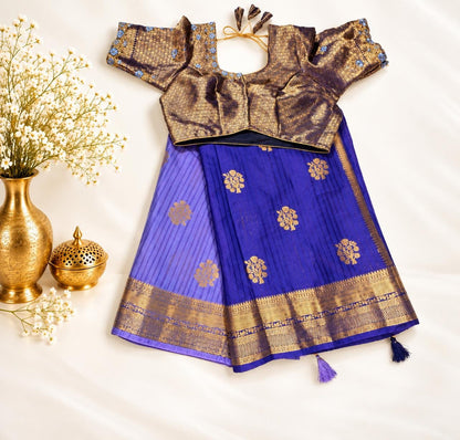 Banarasi Muga Silk Saree with Stitched Blouse - additional product photo 3