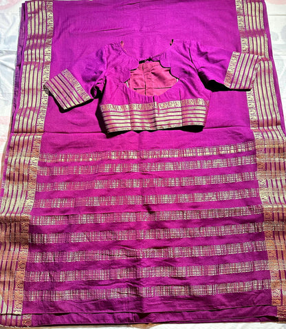 Semi Mysore Crape Silk Saree with Stitched Blouse | Normal wear, Festive, Party Saree,  Other Colors Available| Indian S